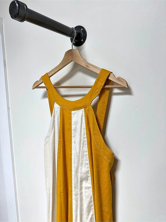 Maeve Dresses & Skirts - Maeve Striped Maxi Dress in Yellow & White Size Medium NWT